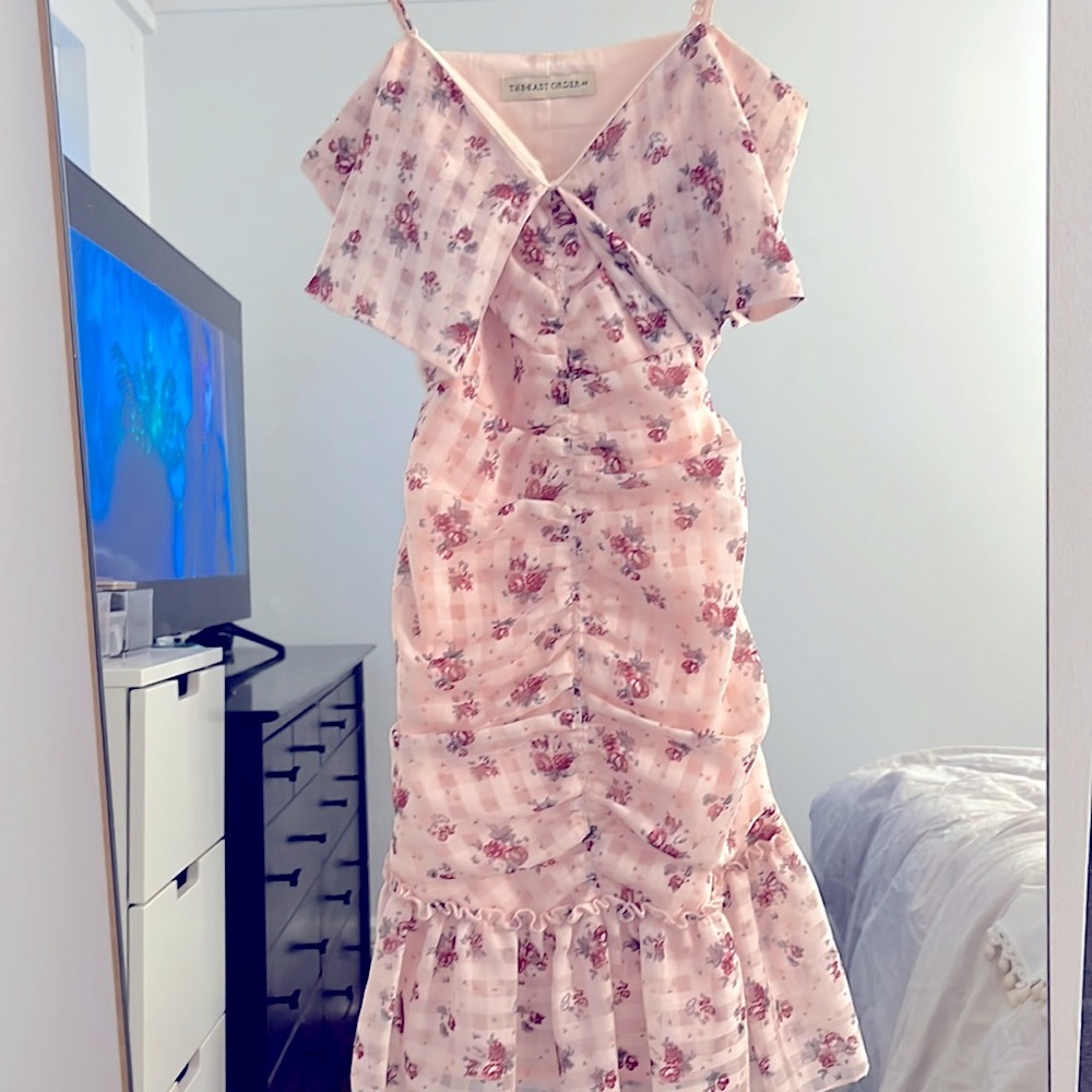 Pink flower dress from intermix